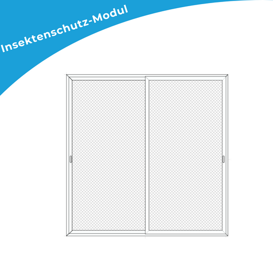 Insektenschutz-Schiebetür 2-Flüglig
