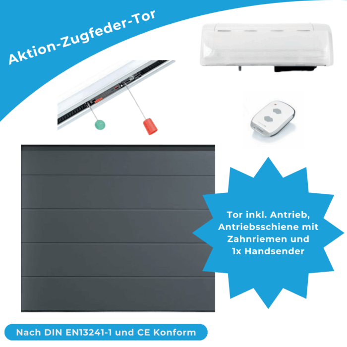 Design-Line Garagentor "Granite" inkl. Antrieb – Bild 1